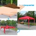 Upgraded Quictent 10x10 EZ Pop Up Canopy Gazebo Party Tent 100% Waterproof with Sidewalls and Mesh Windows （Pink）   